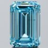3.00 ct Emerald BLUE VS2 IGI Certified Lab Grown Diamond