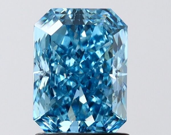 1.70 ct Radiant BLUE SI1 IGI Certified Lab Grown Diamond