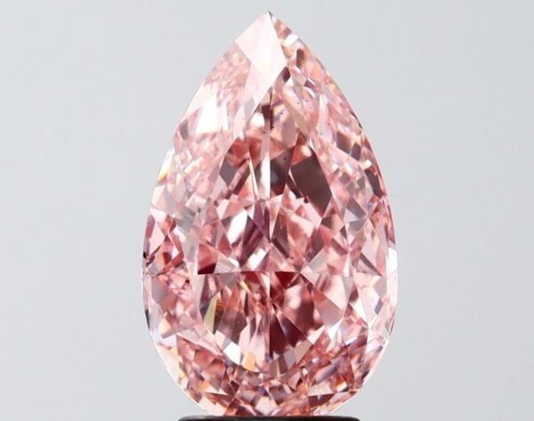 3.52 ct Pear PINK VS2 IGI Certified Lab Grown Diamond