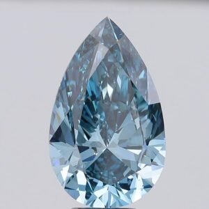 6.02 ct Pear BLUE VS2 IGI Certified Lab Grown Diamond