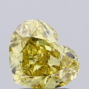 1.78 ct Heart YELLOW SI1 IGI Certified Lab Grown Diamond
