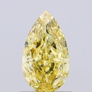 0.88 ct Pear YELLOW VS2 IGI Certified Lab Grown Diamond