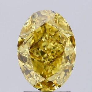 2.11 ct Oval YELLOW SI1 IGI Certified Lab Grown Diamond