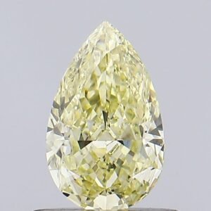 0.61 ct Pear YELLOW SI1 IGI Certified Lab Grown Diamond