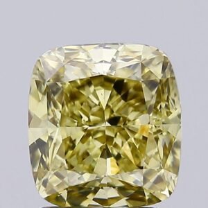 2.25 ct Cushion YELLOW VS1 IGI Certified Lab Grown Diamond