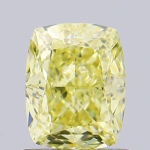 1.16 ct Cushion YELLOW VVS2 IGI Certified Lab Grown Diamond