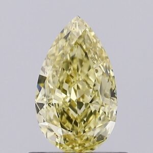 0.82 ct Pear YELLOW VS2 IGI Certified Lab Grown Diamond