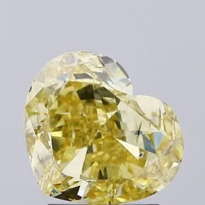 2.62 ct Heart YELLOW I1 IGI Certified Lab Grown Diamond
