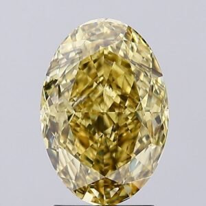 3.28 ct Oval YELLOW SI1 IGI Certified Lab Grown Diamond