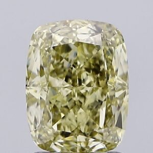 1.66 ct Cushion YELLOW VS2 IGI Certified Lab Grown Diamond