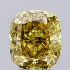3.94 ct Cushion YELLOW VS1 IGI Certified Lab Grown Diamond