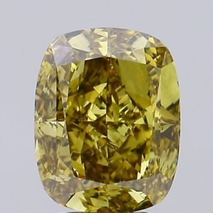 5.01 ct Cushion YELLOW VS2 IGI Certified Lab Grown Diamond