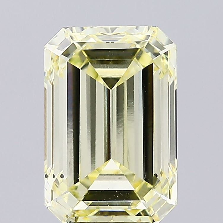 5.92 ct Emerald YELLOW VS2 IGI Certified Lab Grown Diamond