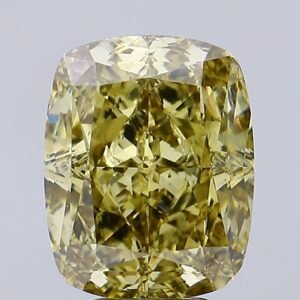 6.54 ct Cushion YELLOW VS2 IGI Certified Lab Grown Diamond