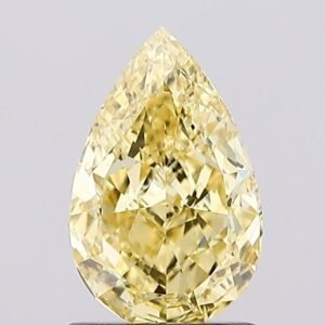 1.12 ct Pear YELLOW VVS2 IGI Certified Lab Grown Diamond