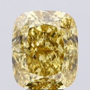 6.03 ct Cushion YELLOW SI2 IGI Certified Lab Grown Diamond