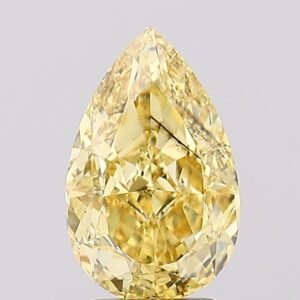 3.17 ct Pear YELLOW SI1 IGI Certified Lab Grown Diamond
