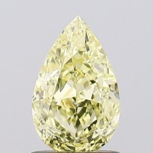 1.13 ct Pear YELLOW VS1 IGI Certified Lab Grown Diamond