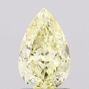 1.13 ct Pear YELLOW VVS2 IGI Certified Lab Grown Diamond