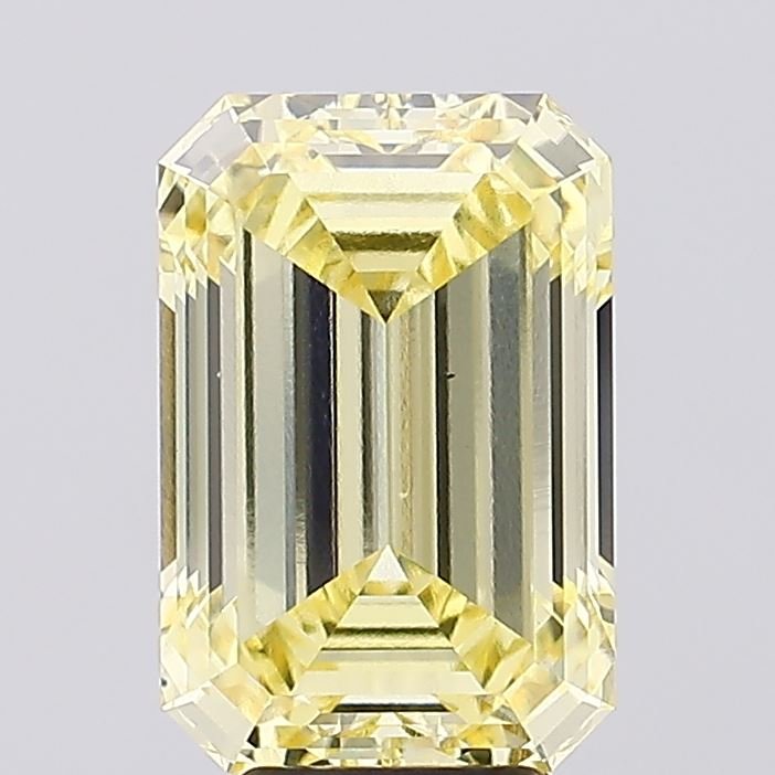 6.21 ct Emerald YELLOW VS1 IGI Certified Lab Grown Diamond