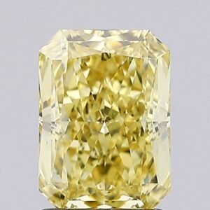 1.35 ct Radiant YELLOW VS2 IGI Certified Lab Grown Diamond
