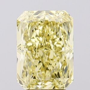 3.77 ct Radiant YELLOW VS2 IGI Certified Lab Grown Diamond