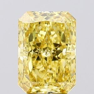 3.82 ct Radiant YELLOW SI1 IGI Certified Lab Grown Diamond