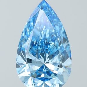 5.03 ct Pear BLUE SI2 IGI Certified Lab Grown Diamond