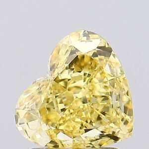 1.65 ct Heart YELLOW SI1 IGI Certified Lab Grown Diamond