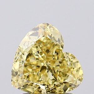 1.71 ct Heart YELLOW VS1 IGI Certified Lab Grown Diamond