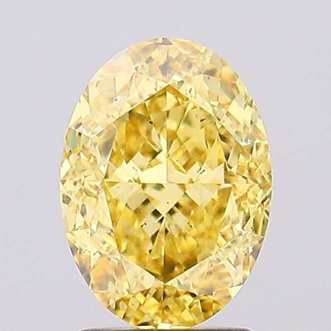 2.69 ct Oval YELLOW VS2 IGI Certified Lab Grown Diamond