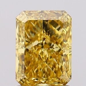 1.51 ct Radiant YELLOW VS2 IGI Certified Lab Grown Diamond