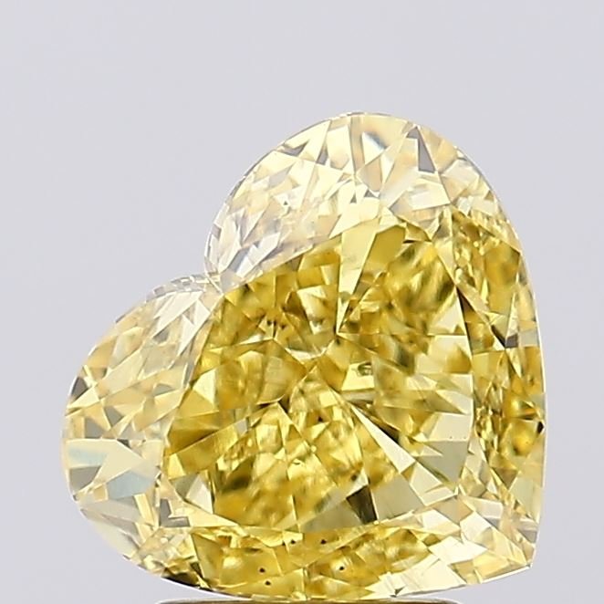3.23 ct Heart YELLOW SI1 IGI Certified Lab Grown Diamond