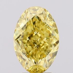 3.67 ct Oval YELLOW VS2 IGI Certified Lab Grown Diamond