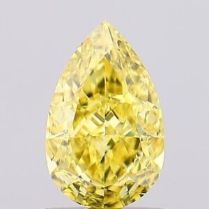 1.03 ct Pear YELLOW VS2 IGI Certified Lab Grown Diamond