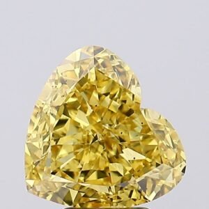 4.54 ct Heart YELLOW SI2 IGI Certified Lab Grown Diamond