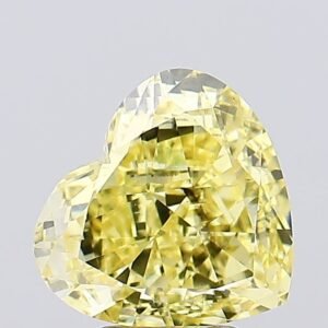 5.01 ct Heart YELLOW SI1 IGI Certified Lab Grown Diamond