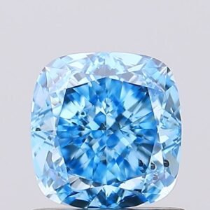 1.00 ct Cushion BLUE SI1 IGI Certified Lab Grown Diamond