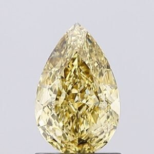 1.03 ct Pear YELLOW SI1 IGI Certified Lab Grown Diamond