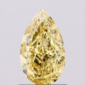 1.04 ct Pear YELLOW SI1 IGI Certified Lab Grown Diamond
