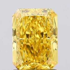 1.55 ct Radiant YELLOW SI2 IGI Certified Lab Grown Diamond