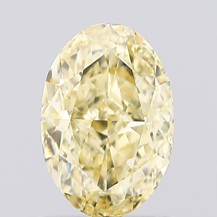 1.01 ct Oval YELLOW VVS2 IGI Certified Lab Grown Diamond
