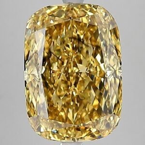 7.06 ct Cushion YELLOW SI2 IGI Certified Lab Grown Diamond