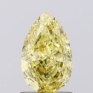 1.05 ct Pear YELLOW VS2 IGI Certified Lab Grown Diamond