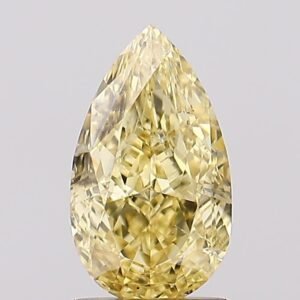 1.05 ct Pear YELLOW SI1 IGI Certified Lab Grown Diamond