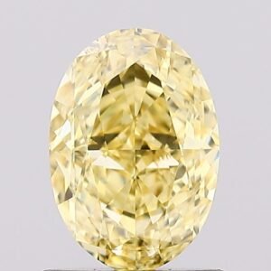 1.04 ct Oval YELLOW VS2 IGI Certified Lab Grown Diamond