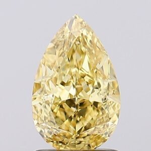 1.44 ct Pear YELLOW VS2 IGI Certified Lab Grown Diamond