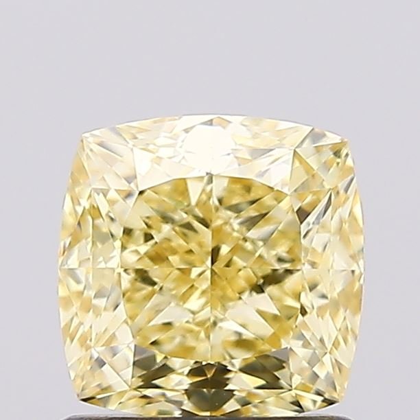 1.34 ct Cushion YELLOW VVS2 IGI Certified Lab Grown Diamond