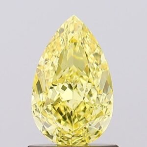 1.07 ct Pear YELLOW SI1 IGI Certified Lab Grown Diamond