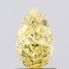 1.08 ct Pear YELLOW VVS2 IGI Certified Lab Grown Diamond